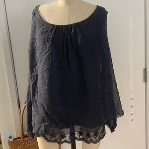 Silk Piazza Roma Pull over Blouse